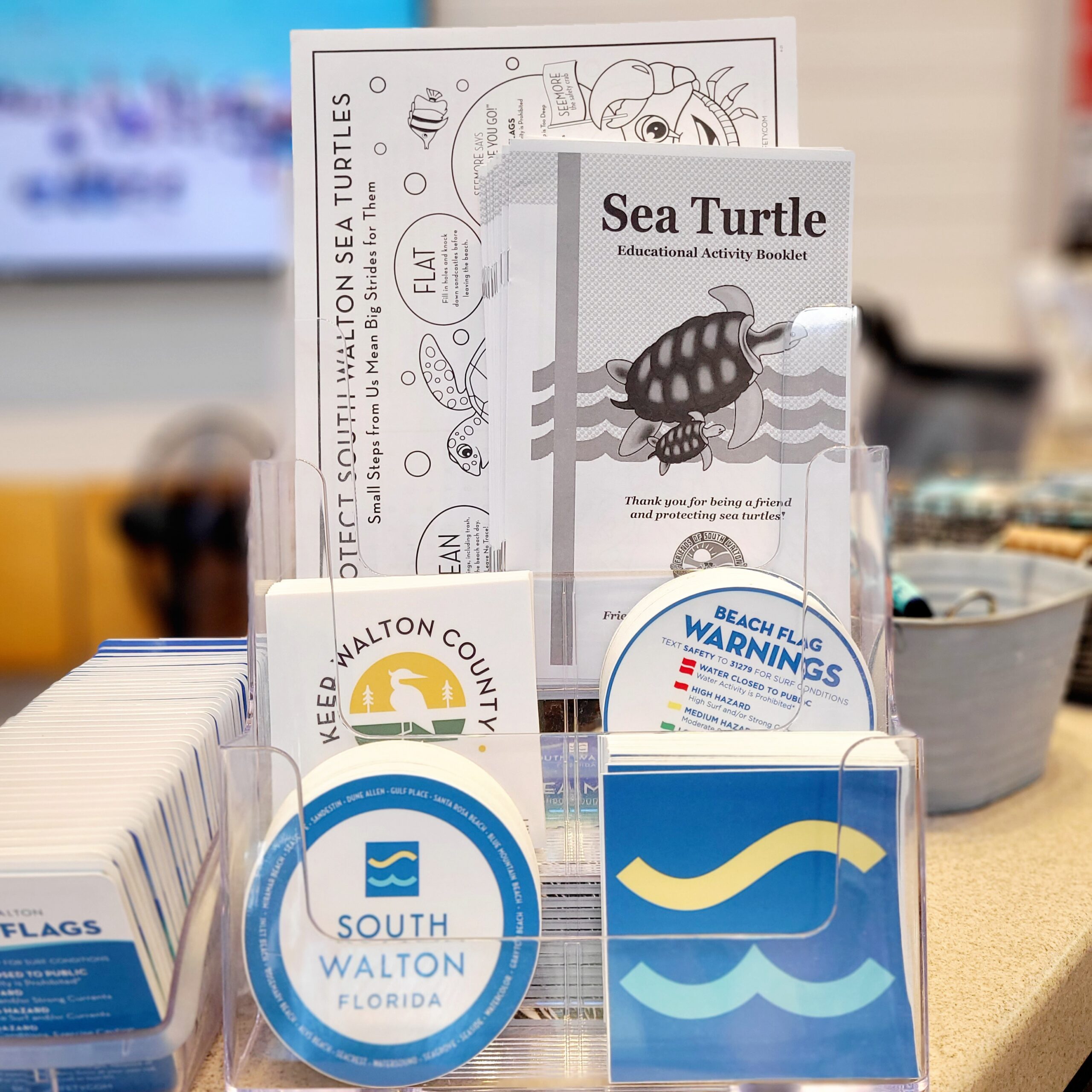 Friends of South Walton Sea Turtles promotional materials distributed in Walton County.